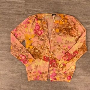 Bright jcrew cardigan